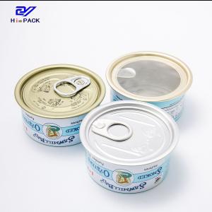 Quality Two Piece Beef Can 50g 80g 100g Round Metal Tin Can For Food Packaging wholesale