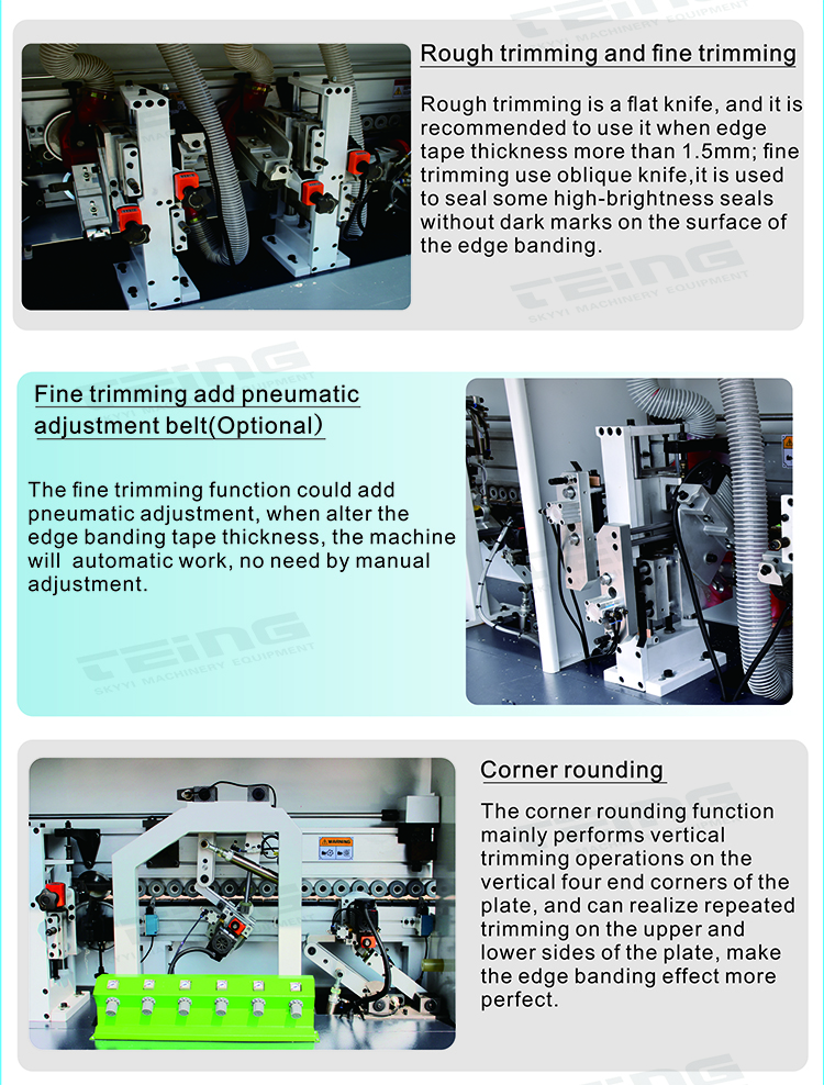 SKDT630 Automatic Pre Milling Edge Banding Machine for Panel Furniture at 380V/220V