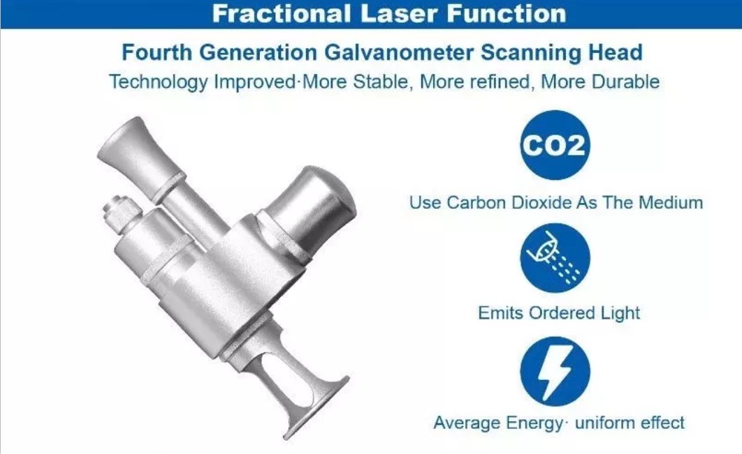 40w 60W Fractional CO2 Laser Machine For Wrinkle Removal Stretch Mark Scar Removal Tightening