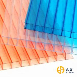 Quality Anti Fog Twin Wall 6mm Polycarbonate Hollow Sheet wholesale