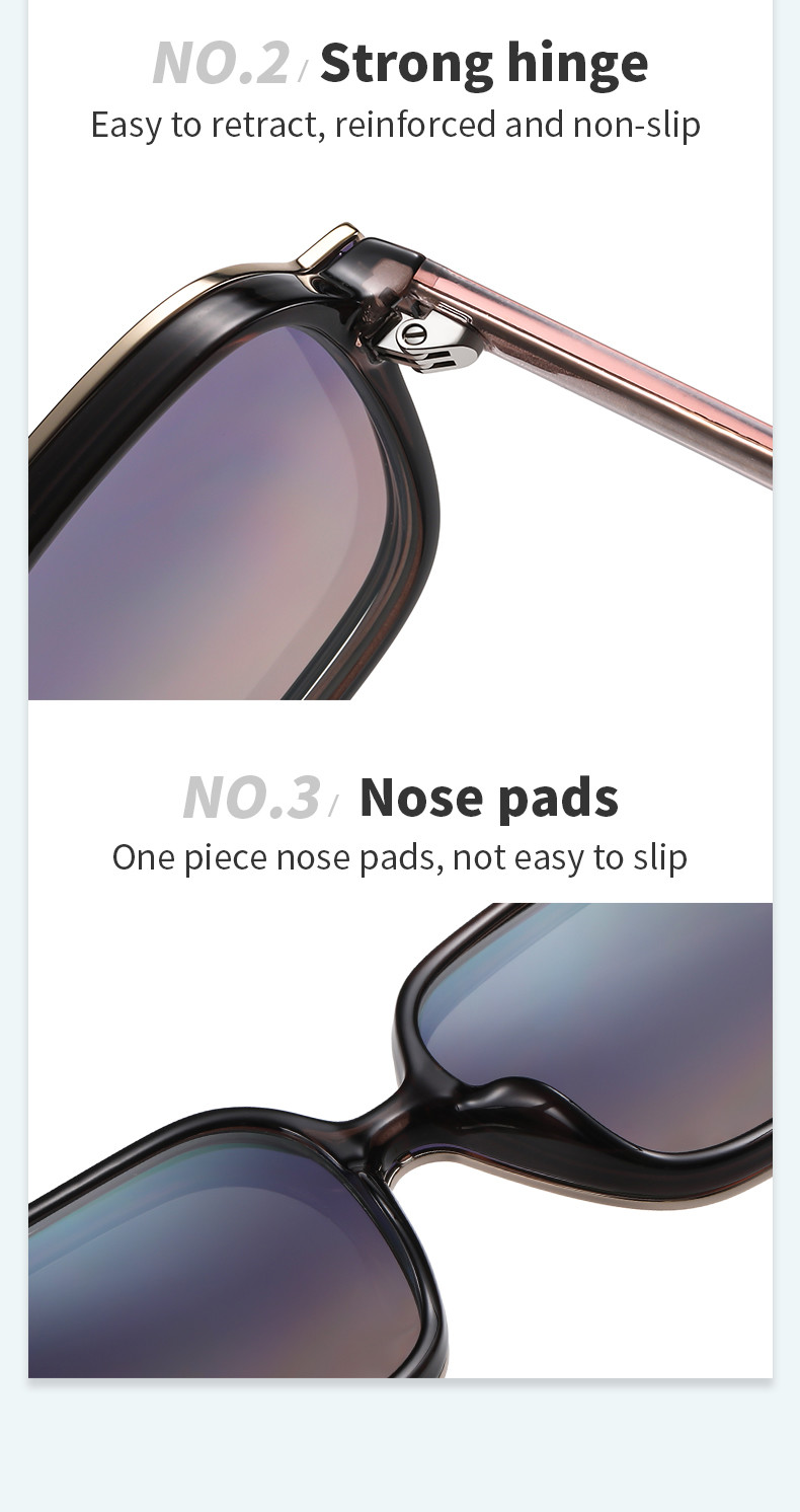 Unisex Clip On Magnetic Sunglasses For Women Polarized UV Protection Retro Square