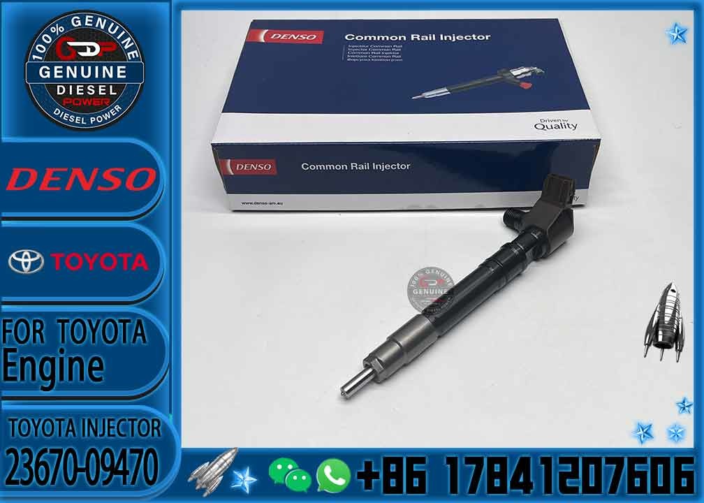 New Common Rail Fuel Injector 23670-0E060 23670-09470 23670-09460 23670-08020 295700-0550 23670-0E070 for Denso 1GD-FTV