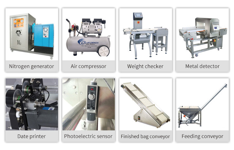 Back Sealing Automatic Pouch Packing Machine For Coffee Bean