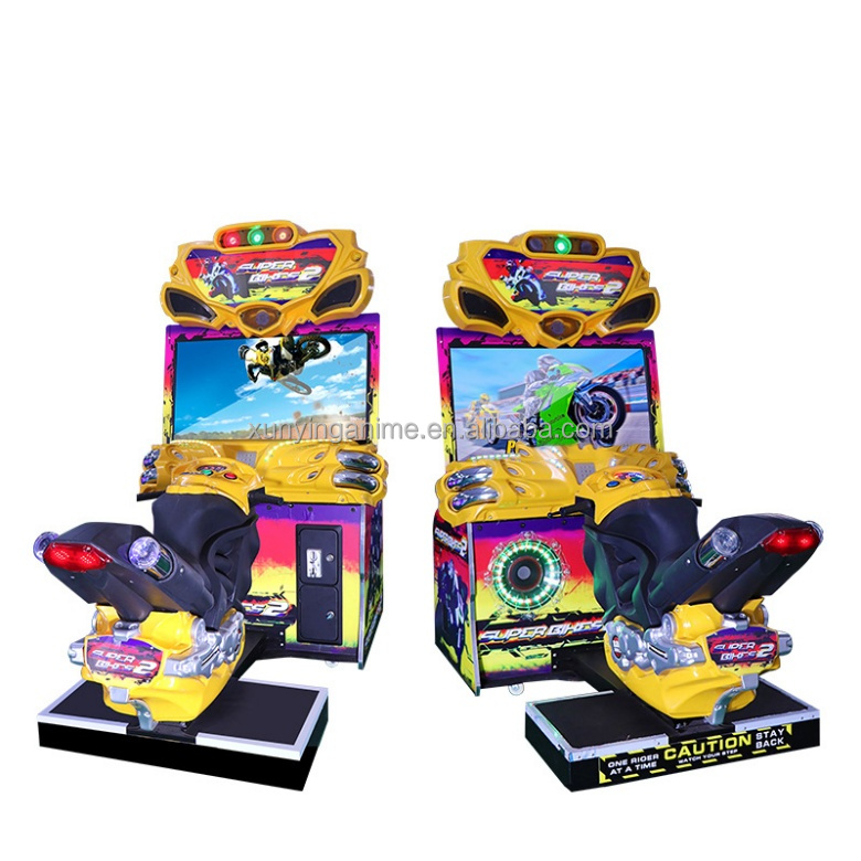 3D Video Arcade Motorcycle Racing Arcade Machine 2 Player CE Certificated