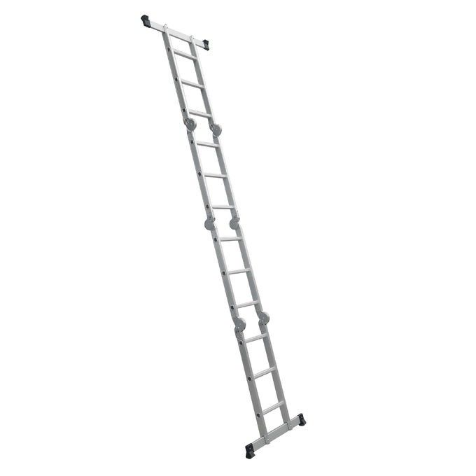 GS EN131 Aluminium Multi Purpose Ladder 4x3 Anti Slip Design Work Comfortably