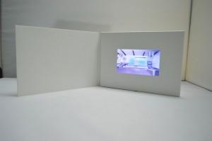 Quality Matte Paper Material LCD Greeting Card , LCD Video Business Cards wholesale