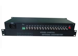 Quality 16 Channel Fiber Optic Media Converter With BIDI Data 1310 / 1550NM Wavelength wholesale