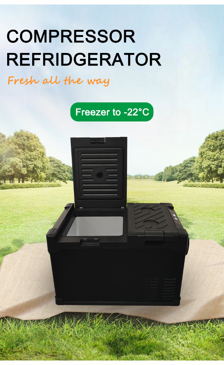 Dc Compressor Car Mobile Fridge Freezer 12v Car Refrigerator for Camping Truck Rv Boat