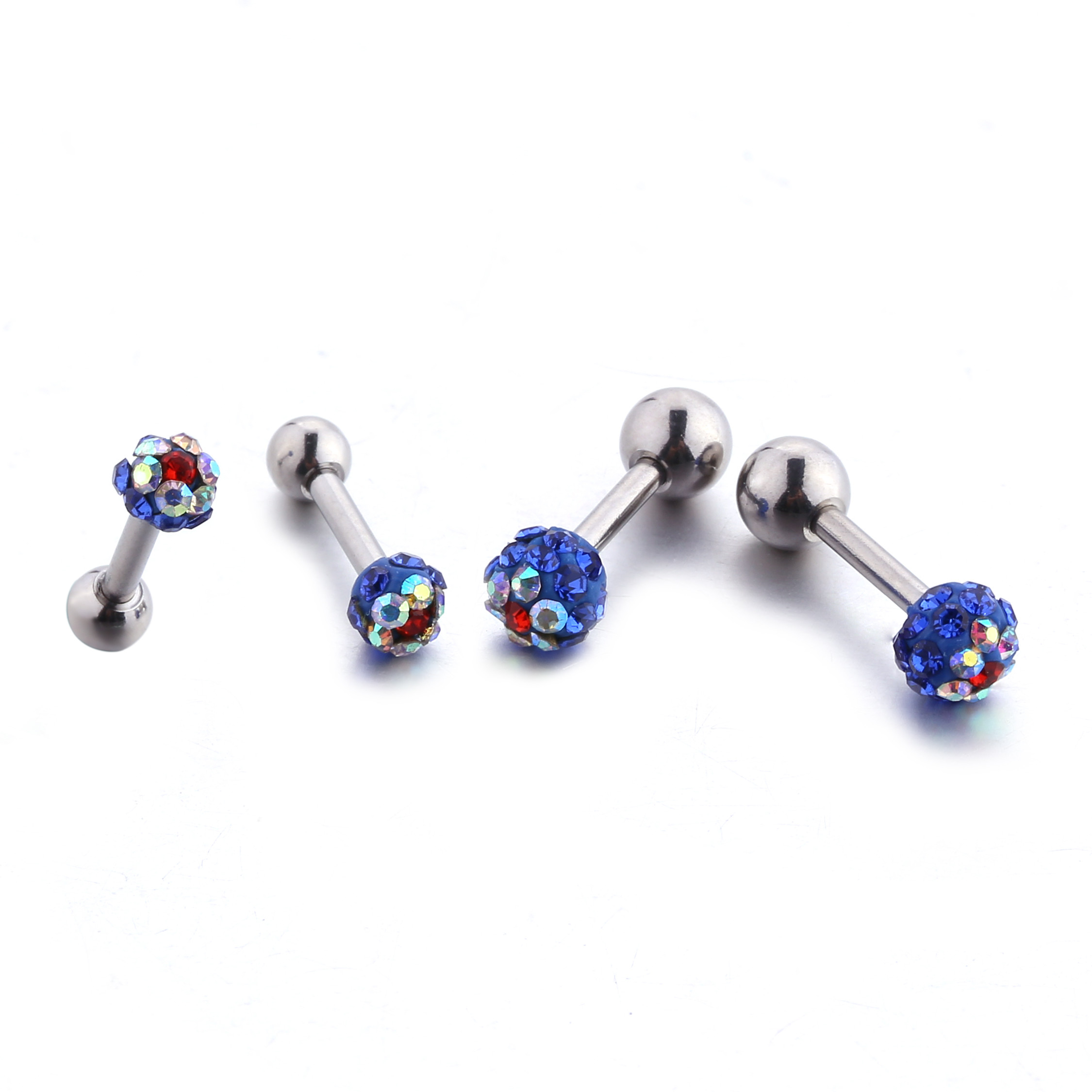 High quality shiny earrings fashion piercing jewelry polymer clay earrings