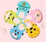 Non Toxic Baby Tableware 75g Silicone Feeding Bib Adjustment