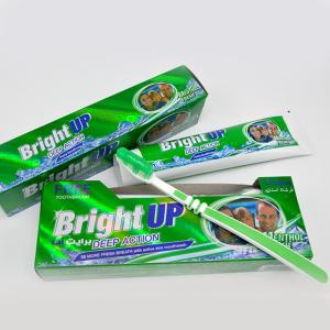Quality Bright Up Refreshing Mint Flavor Oral Care Toothpaste Generic With Free Toothbrush wholesale