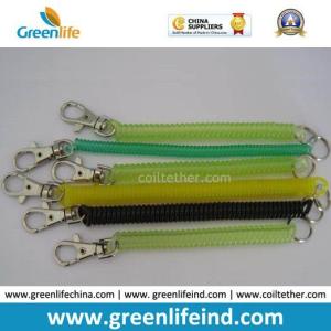Quality Spiraling Coil Key Chains W/Plastic Snap Clip Hook wholesale