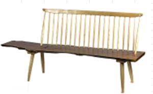 Quality America style solid wood 3 seater Windsor bench furniture wholesale