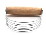 Wooden Handle Cake Making Tools Material Stainless Steel Mixer