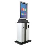 27 Inch Self Service Kiosk Free Standing Hotel Lobby Check In Kiosk