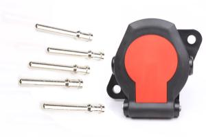 Quality 5 Pole ABS 24v Crimp Type Trailer Connector Socket Red Color Cap OEM Standard wholesale