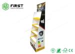Easy Assembly Promotional Cardboard Paper Floor Display Stand With Customized