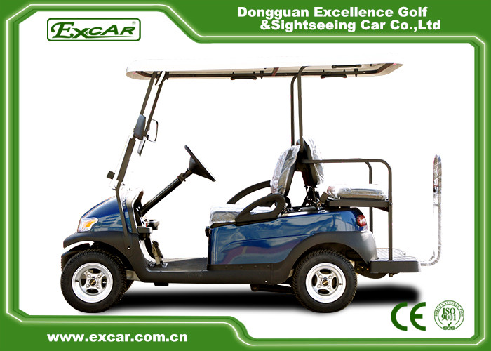 4 seats electric golf car Lithium battery in 2 seats with 2 flip seats golf cart