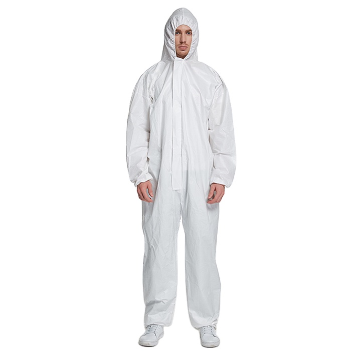 Disposable Isolation Micro-porous Film Coverall Breathable Micro-porous Film Coverall