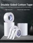 White Double Sided Tissue Tape Stationery Adhesive Tape For Office 100um