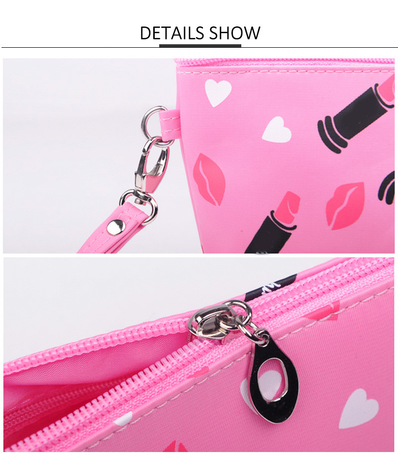 Waterproof Custom Print Fancy Bride PU Makeup Bag