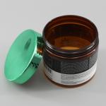 500ml PET Cylinder Cream Plastic Packaging Jar With Electroplated Lid