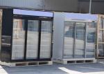 Top Mount Three Door Upright Glass Door Freezer Vertical