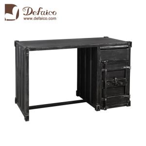 Quality Commercial Black Iron Vintage Style Writing Desk Defaico Furniture wholesale