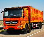 8x4 Heavy Duty Dump Truck 4 Axle 12 Wheel 380HP / 273KW Max Horse Power