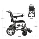 12AH CE 12'' Motors Collapsible Electric Wheelchair