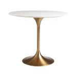 Round Modern Negotiation Table With Easy Stainless Steel Assembly