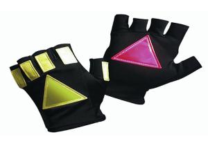 Quality OEM / ODM Traffic Safety Gloves Fingerless Reflective Tape CE Approved wholesale