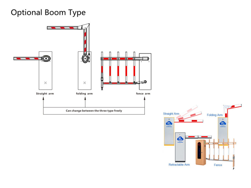 Electric Parking Lot Arm Gate System Car Park Boom Gates
