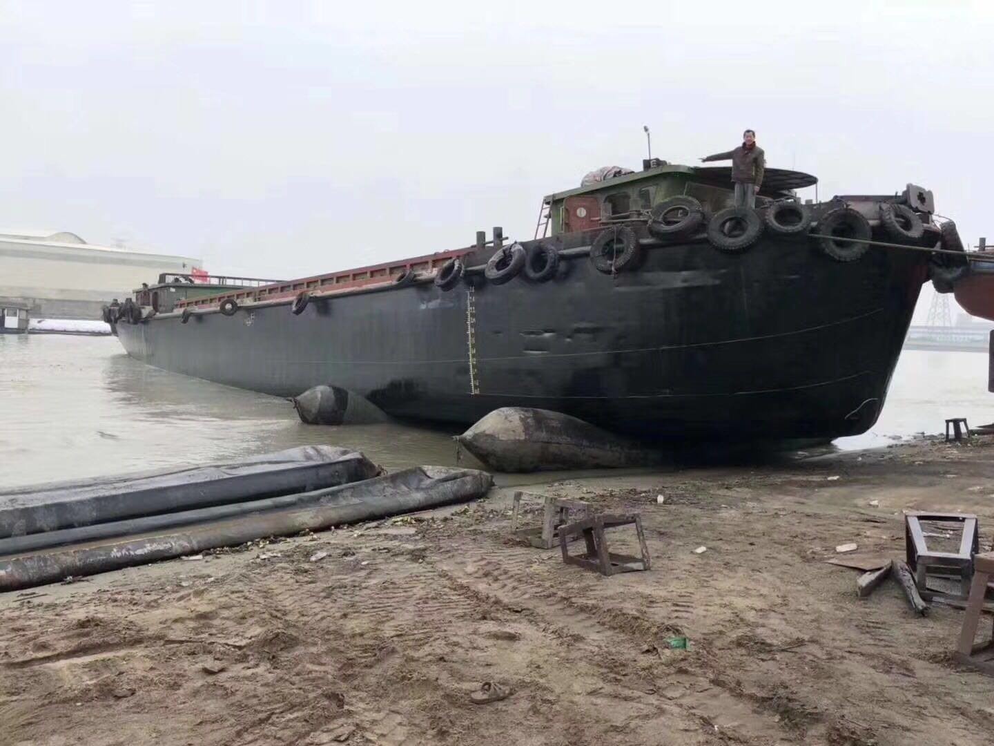 Marine Boat Launching Rubber Airbags Customizable Size And Layers