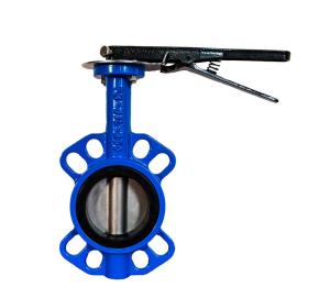 Quality Lever Ductile Iron Butterfly Valve Double Flanged API 598/EN 12266-1 Test Standard wholesale