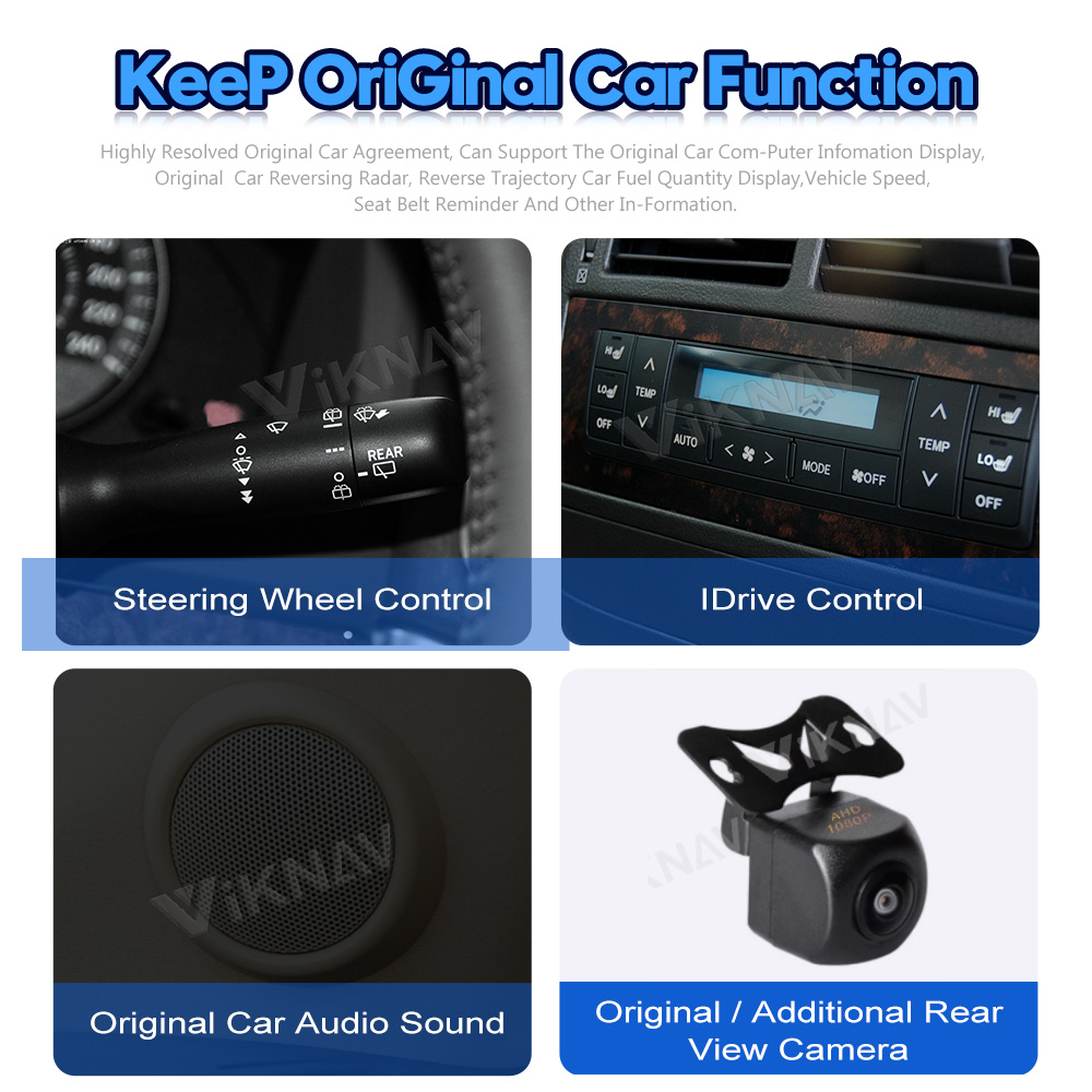 128G Android 11 Car Radio Multimedia Player For Toyota Land Cruiser 200 LC200