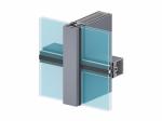 Exterior Glass Curtain Wall Aluminum Frame Customized Length And Colors