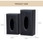 PU Leather Anti Moisture Rectangular Napkin Tissue Box Household Storage
