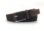 Polyester Adjustable Braided 35mm Mens Elastic Stretch Belt