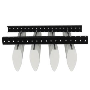 Quality 50x150 Aluminum Metal Ceiling Extruded Bullet-Shaped Baffle Ceiling System wholesale