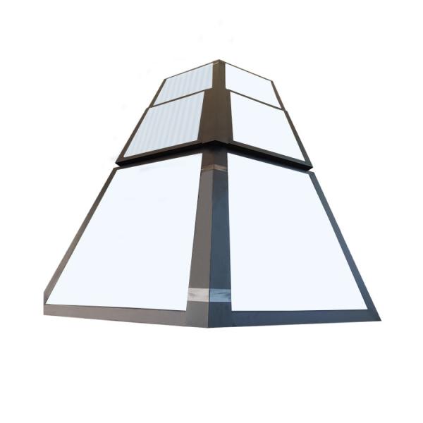 Rectangular Aluminum Skylights Heat Insulation Aluminium Roof Windows Remote