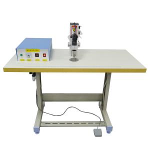China Ultrasonic Manual Mask Ear-loop Spot Welding Machine For Inner / Outer Ear Straps on sale