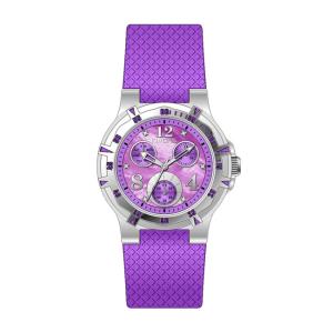 Quality Ladies Round Multifunction Wrist Watch With Vogue Six Hands Purple wholesale
