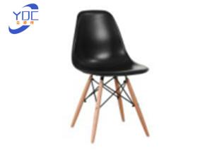 Quality 82cm height Wooden Leg Dining Chair With PP Material Seat wholesale