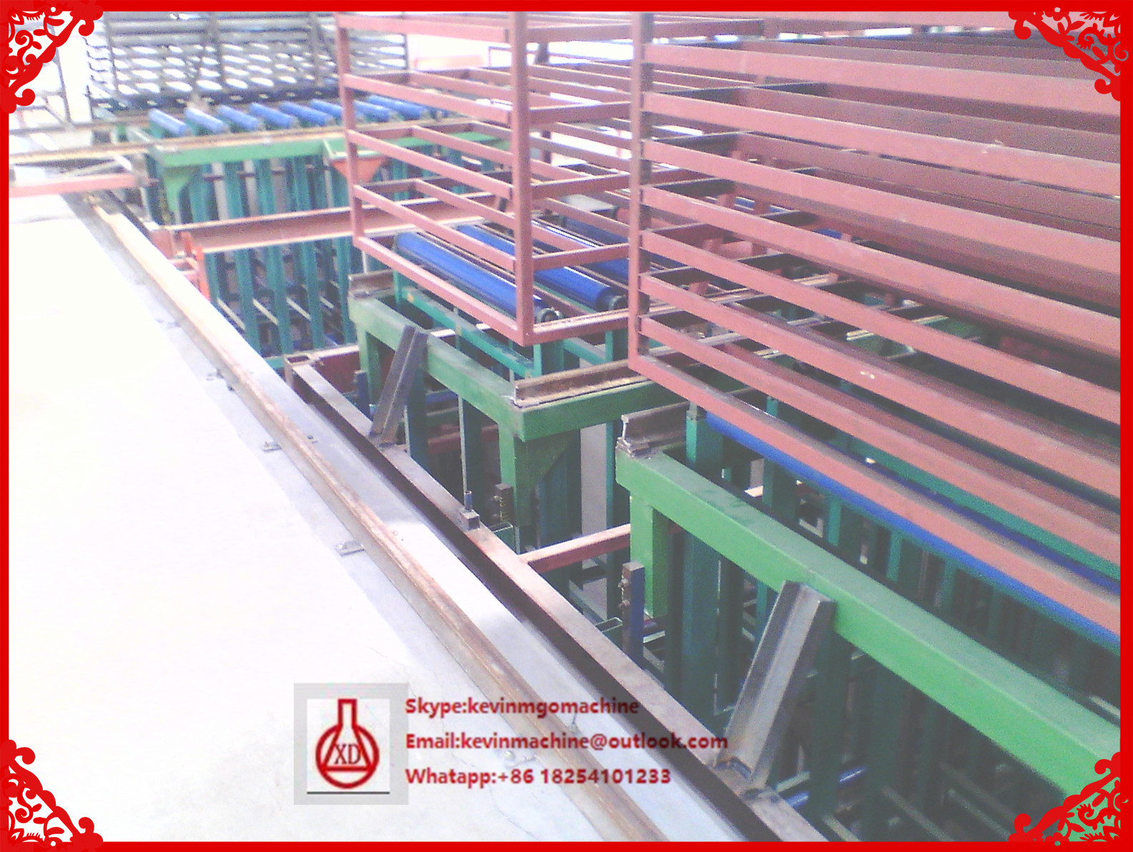 Light Weight Wall Panel Forming Machine for Mgo / Mgcl / Fiber Glass Mesh Raw Material