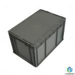 Euro Standard Heavy Duty Plastic Moving Boxes Stackable For Logistics Transporta