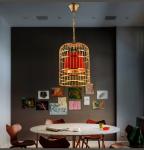 Chinese Bird Cage Light Living Room Restaurant Dining Room cage chandelier（WH-VP