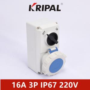 Quality Nylon Material IP67 3P 4P 5P 32A Interlocked Switch Socket IEC standard wholesale