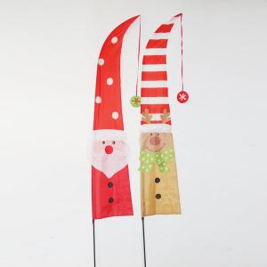 Quality Christmas Yard Flag Santa Claus and Reindeer wholesale