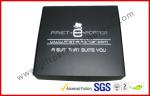 Black Big Corrugated Paper Box , Duplex Clothing Packaging Box